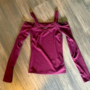 Aero Seriously Soft Cold Shoulder Top